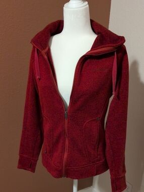 Avalanche-Women’s Red Full-Zip Hooded Jacket